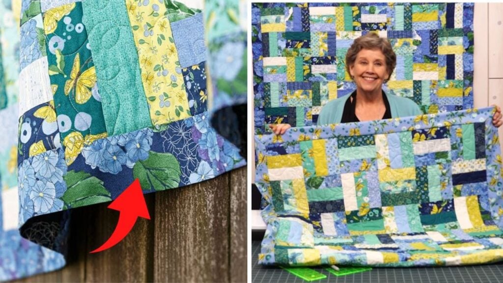 Finished a Self Binding Quilt with Jenny Doan, a completed DIY project