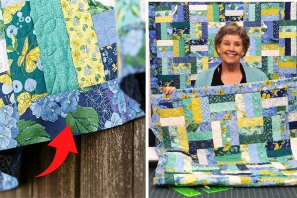 Finished a Self Binding Quilt with Jenny Doan, a completed DIY project