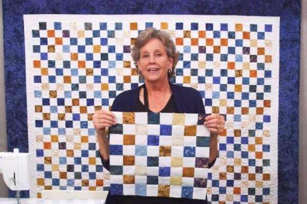 Finished Sew Many Squares Quilt with Jenny Doan, a completed DIY project