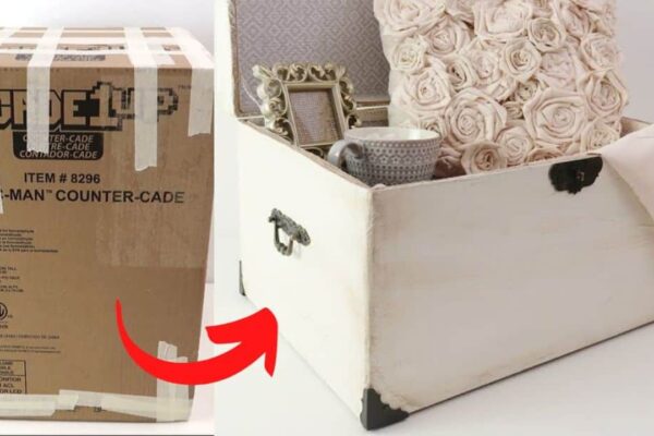 Finished Shabby Chic Chest DIY, a completed DIY project