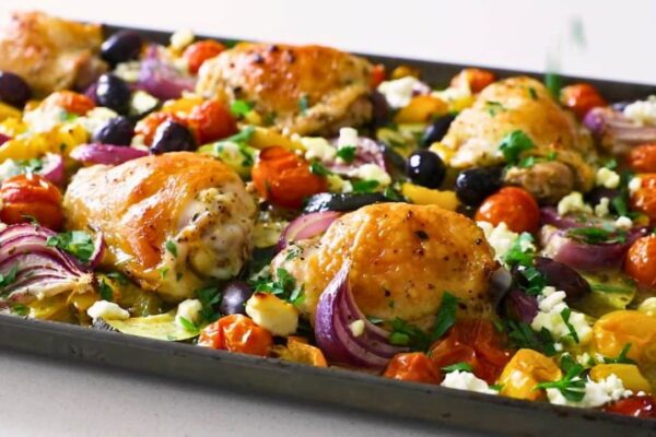 Sheet Pan Chicken and Vegetable, homemade and freshly served