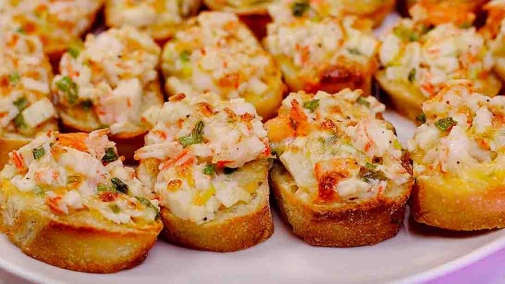Shrimp and Crab Toast, homemade and freshly served