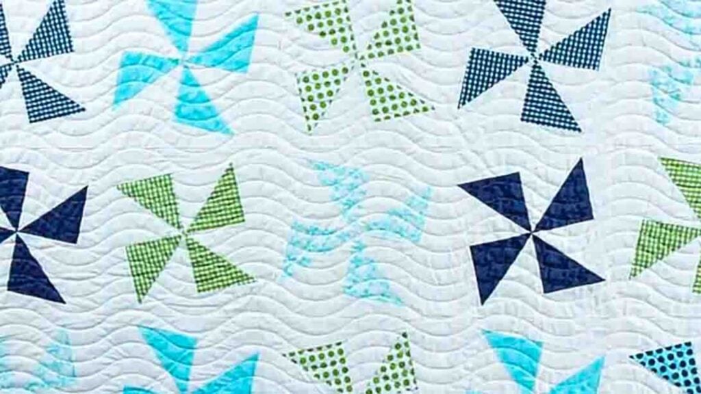 Finished Shuffle Quilt Block, a completed DIY project