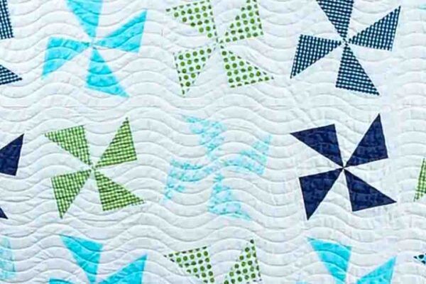 Finished Shuffle Quilt Block, a completed DIY project
