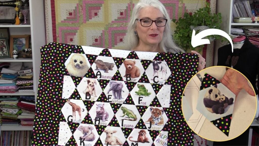 Finished Simple Alphabet Star Quilt, a completed DIY project