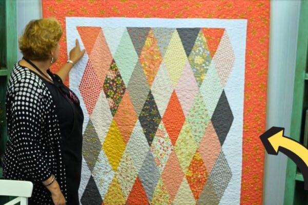 Finished Simple Diamond Quilt With Jenny Doan, a completed DIY project