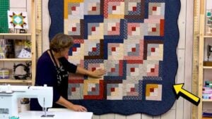 Finished Simple Log Cabin Quilt With Jenny Doan, a completed DIY project