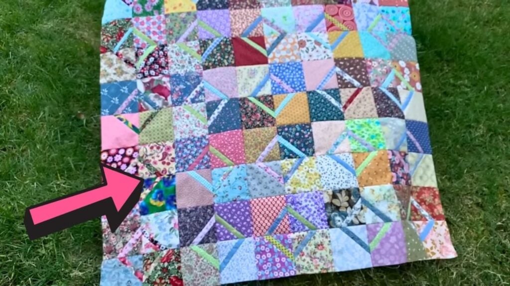 Finished Simple Quilt Using 5-Inch Squares and 1-Inch Strips, a completed DIY project