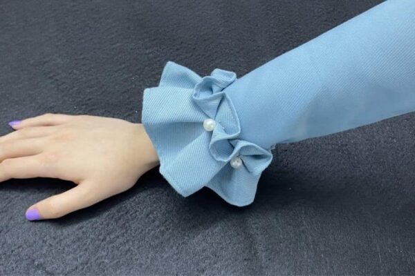 Finished Simple Ruffled-Sleeve Sewing, a completed DIY project