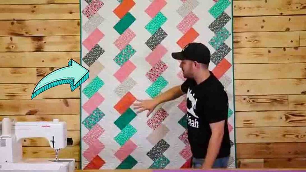 Finished Simple Side Step Quilt, a completed DIY project