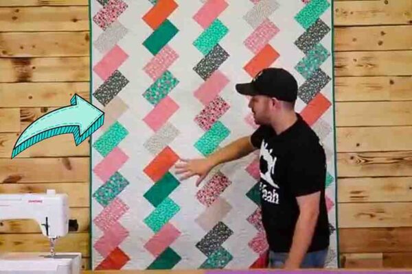 Finished Simple Side Step Quilt, a completed DIY project
