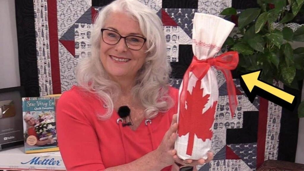 Simple Wine Bottle Gift Bag Sewing, homemade and freshly served