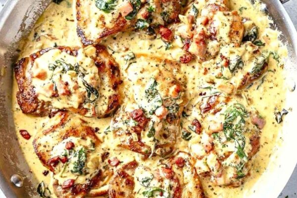 Skillet Creamy Dijon Chicken, homemade and freshly served