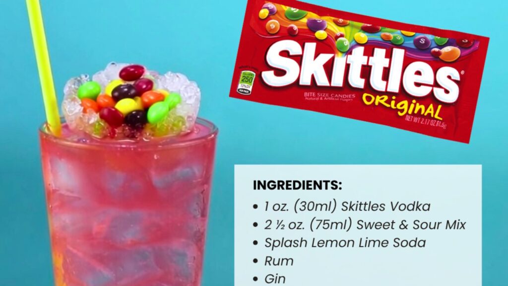 Skittles Iced Tea, homemade and freshly served