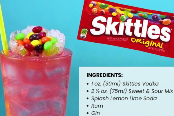 Skittles Iced Tea, homemade and freshly served