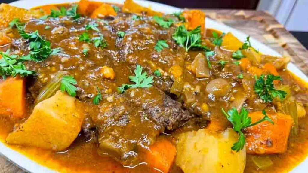 Slow Cooker Caribbean Chuck Roast, homemade and freshly served