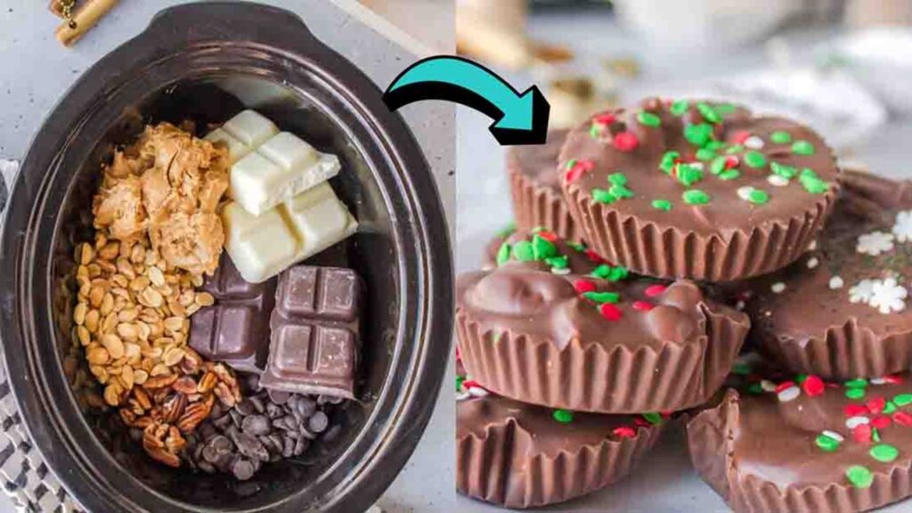 Slow Cooker Christmas Cookies, homemade and freshly served