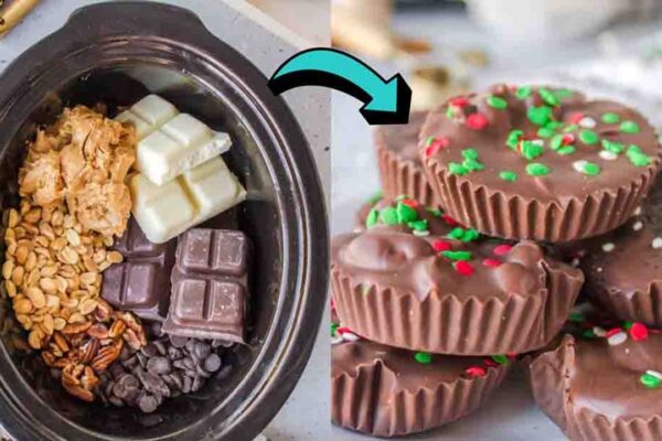 Slow Cooker Christmas Cookies, homemade and freshly served
