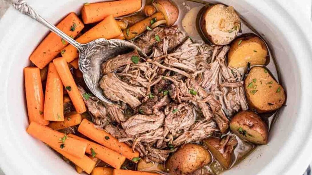 Slow Cooker Coca-Cola Pot Roast, homemade and freshly served
