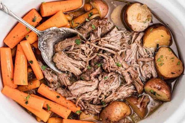 Slow Cooker Coca-Cola Pot Roast, homemade and freshly served