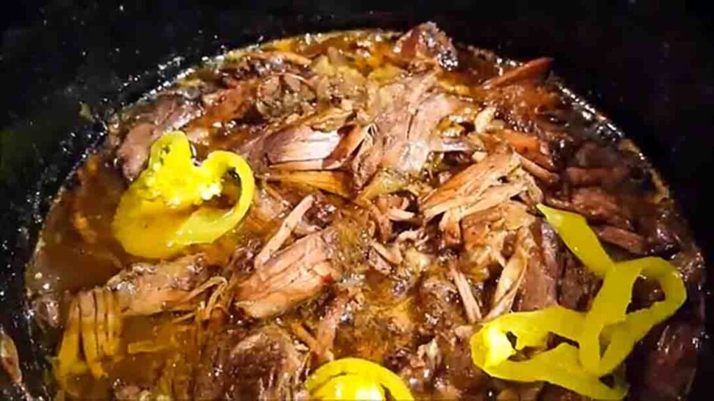 Finished Slow Cooker Mississippi Pot Roast, a completed DIY project