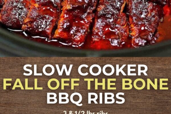 Slow Cooker Fall Off The Bone BBQ Ribs, homemade and freshly served