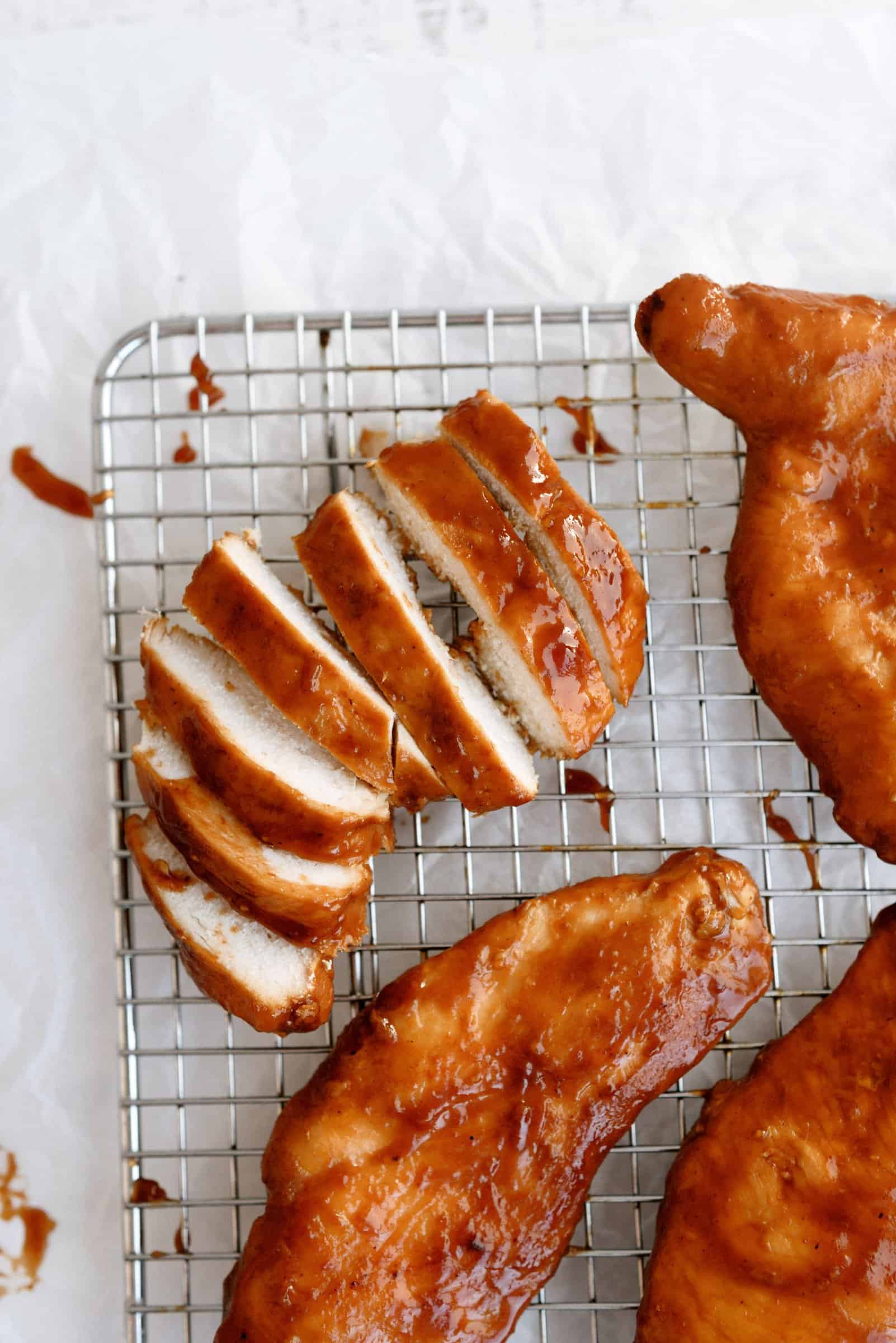 Slow Cooker Sweet BBQ Chicken - Healthy Lunch Ideas for Work