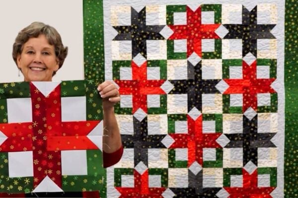 Finished Snowball Star Quilt With Jenny Doan, a completed DIY project