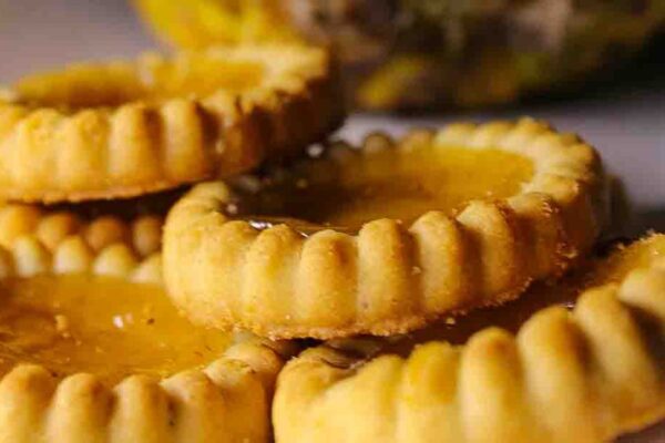 Soft Pineapple Cookies, homemade and freshly served