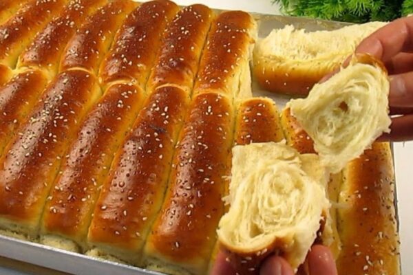 Softest Milk Breakfast Bread, homemade and freshly served