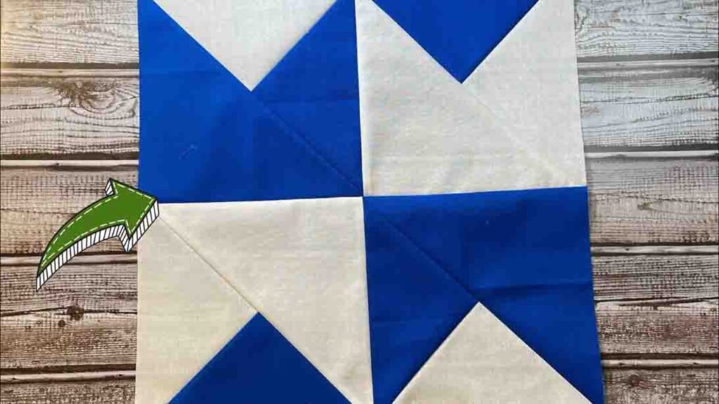 Finished Southern Belle Quilt Block, a completed DIY project