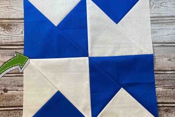 Finished Southern Belle Quilt Block, a completed DIY project