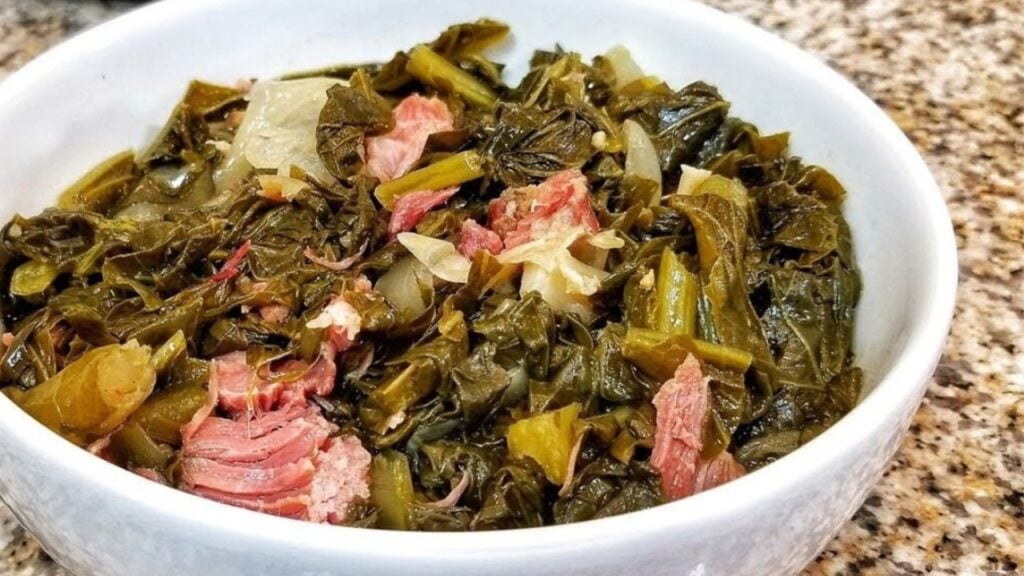 Southern Collard Greens, homemade and freshly served