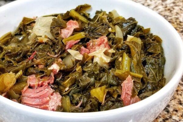 Southern Collard Greens, homemade and freshly served