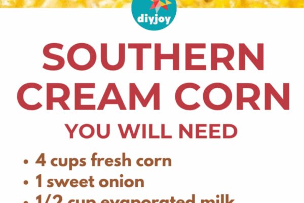Southern Cream Corn, homemade and freshly served