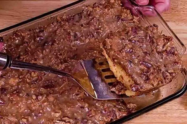 Southern Do Nuthin Cake, homemade and freshly served