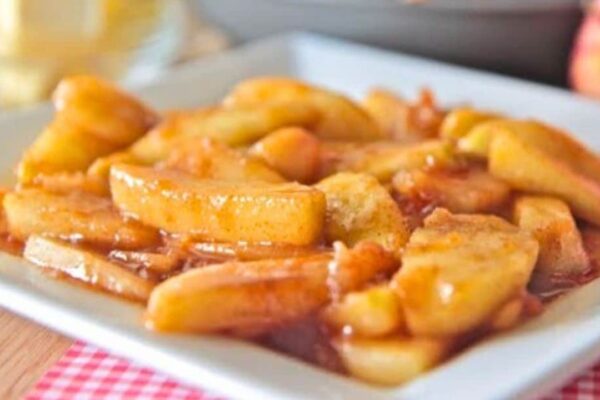 Southern Fried Apples, homemade and freshly served