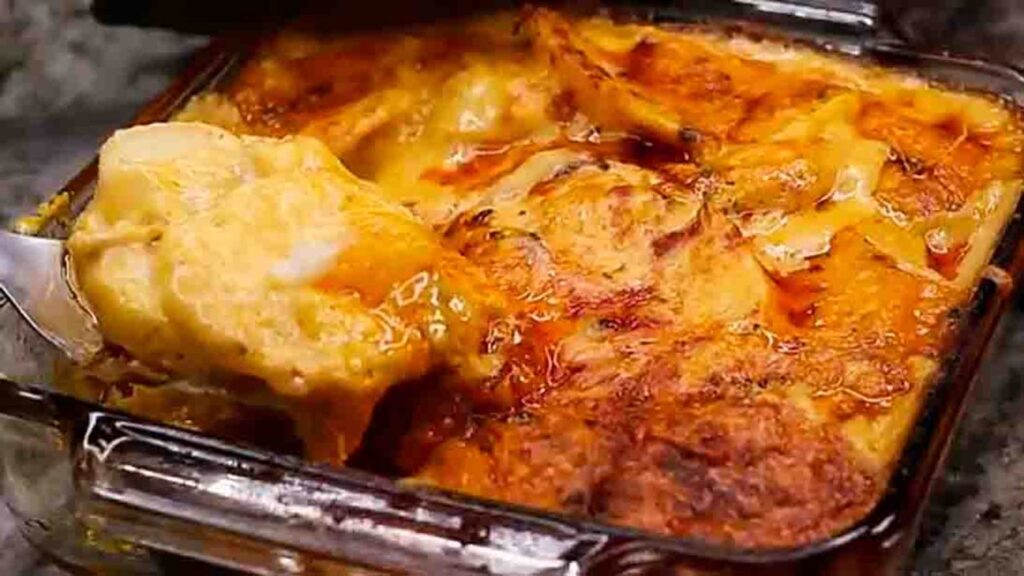 Southern Scalloped Potatoes, homemade and freshly served