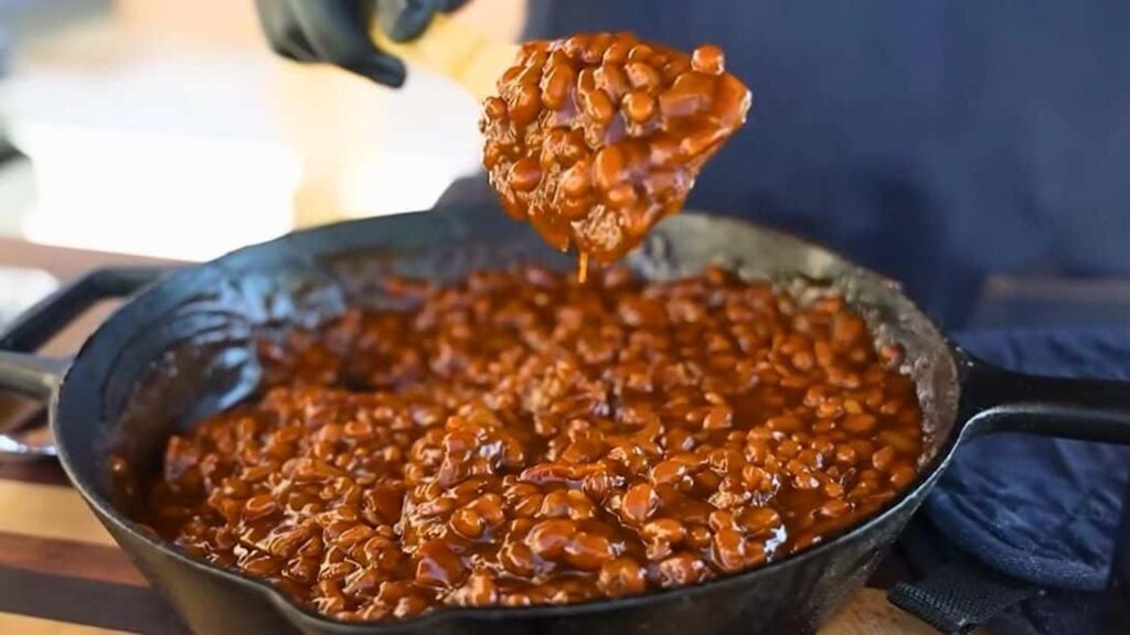Southern Style BBQ Beans, homemade and freshly served