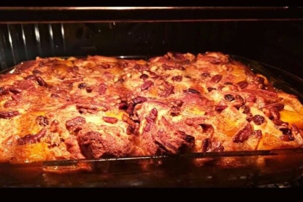Southern Style Bread Pudding, homemade and freshly served