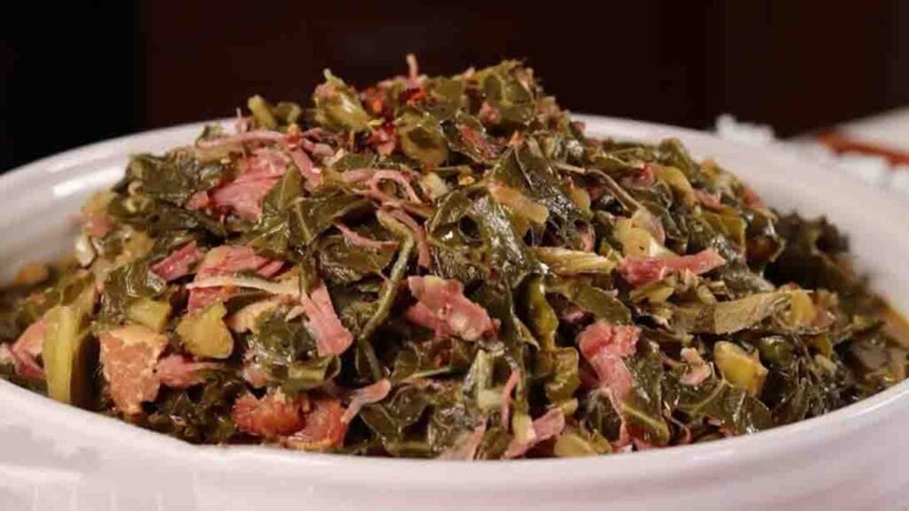 Southern-Style Collard Greens, homemade and freshly served