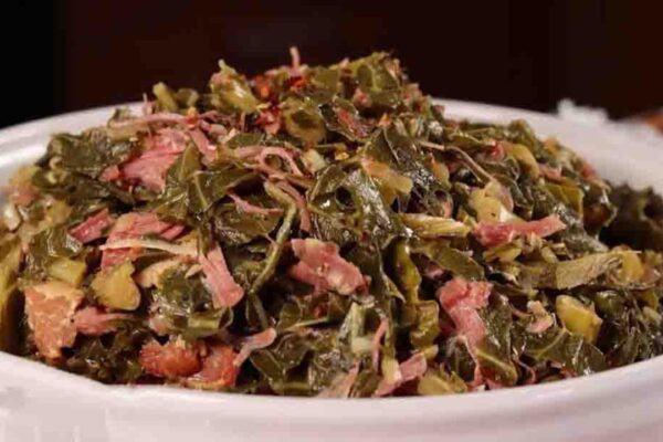 Southern-Style Collard Greens, homemade and freshly served