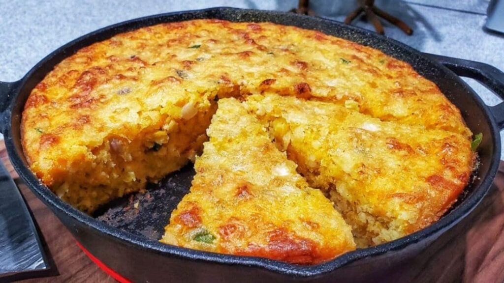 Southern-Style Creole Cornbread, homemade and freshly served