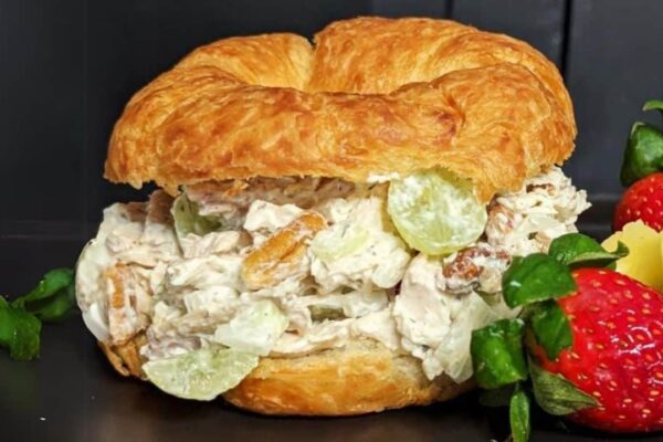 Southern Style Rotisserie Chicken Salad, homemade and freshly served