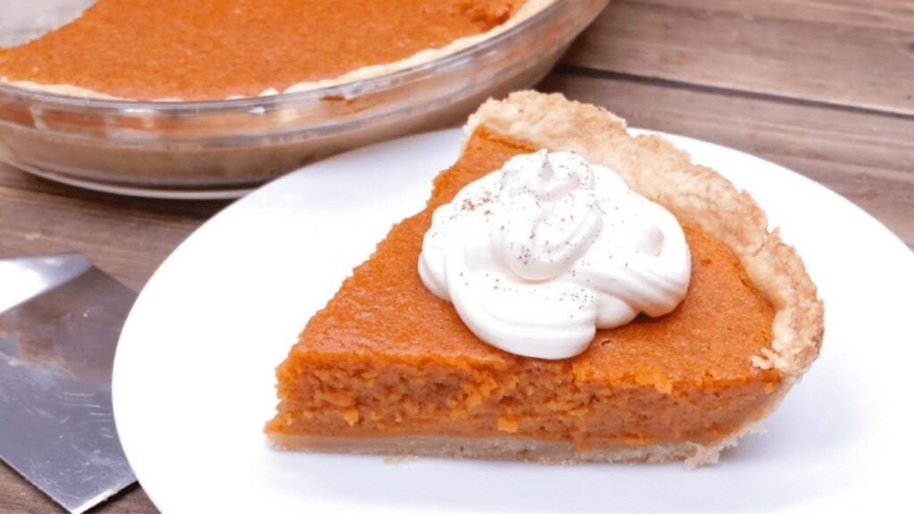 Southern Sweet Potato Pie (Brown Butter), homemade and freshly served