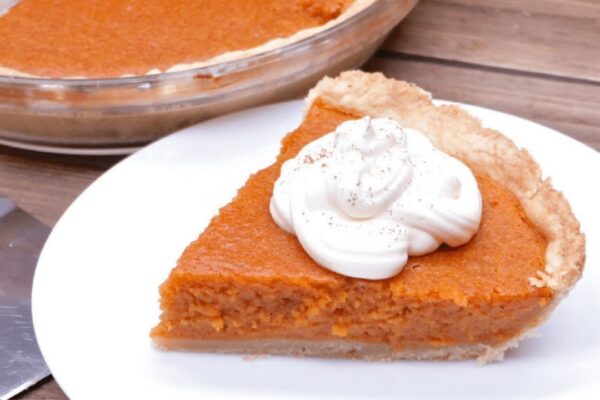 Southern Sweet Potato Pie (Brown Butter), homemade and freshly served