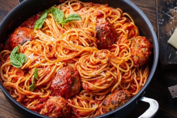 Best Ever Spaghetti and Meatballs, homemade and freshly served