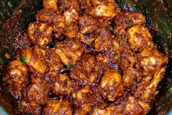 Super Easy Spicy Chicken Fry, homemade and freshly served