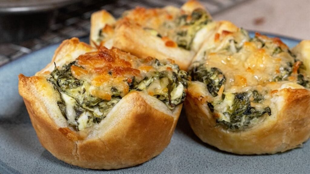 Spinach Artichoke Bites, homemade and freshly served