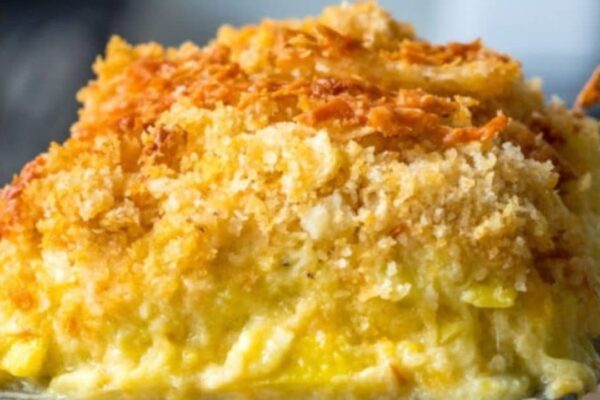 Squash Alabama Casserole, homemade and freshly served